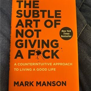 Orange Book Cover Art - The Subtle Art of Not Giving a F*ck